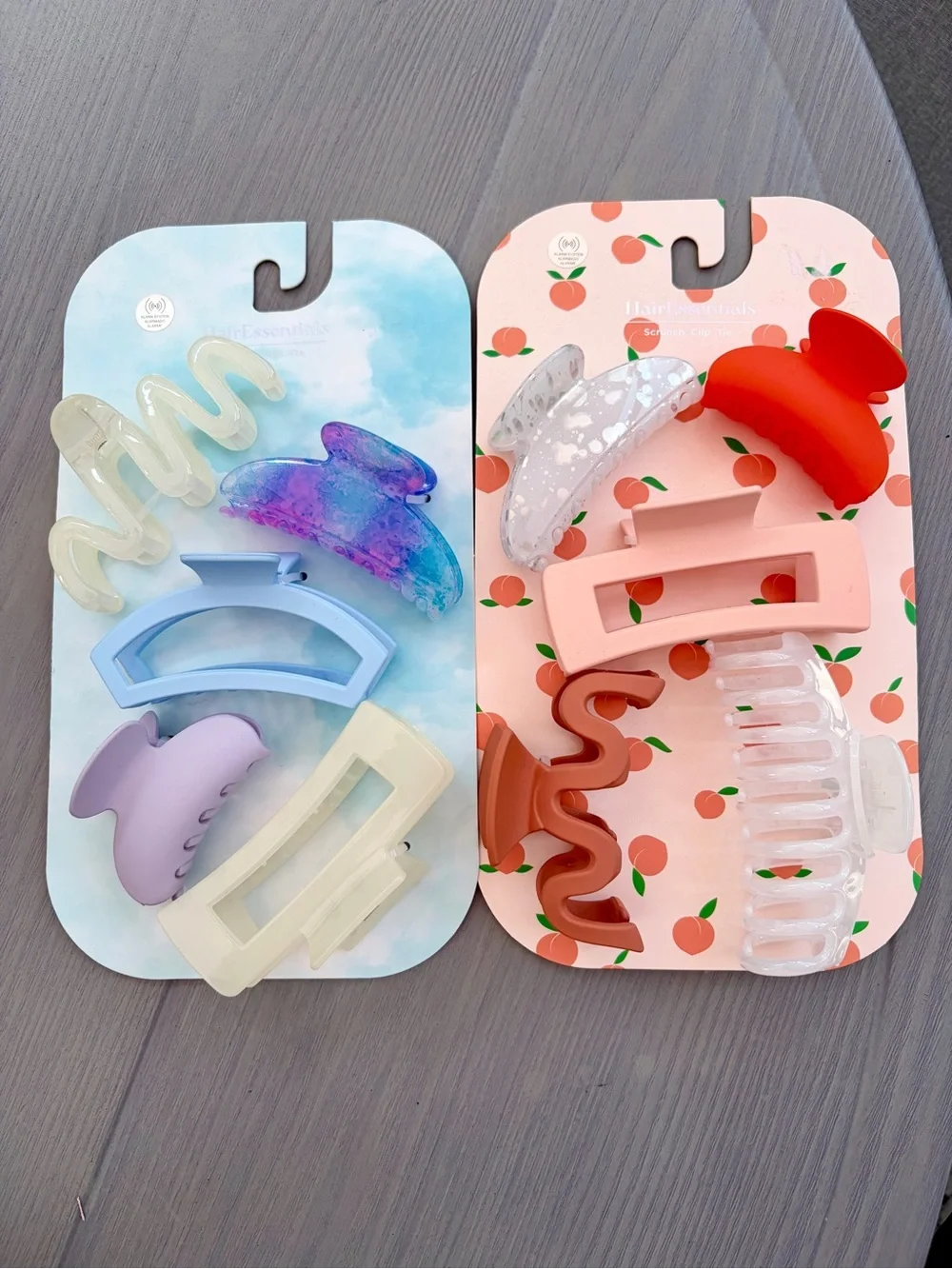 New Large Hair Claw Clips Assorted Pastel & Neutral 10 Pack Set - Multi-Color 💕🌴